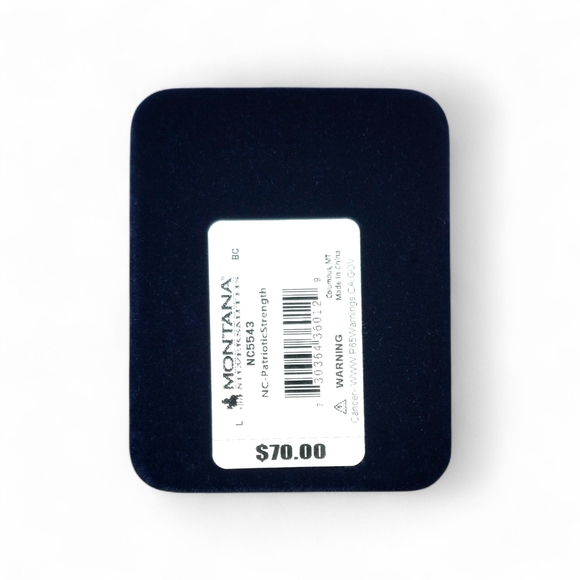 Montana Silversmiths Men's Patriotic Strength Dog Tag Necklace  Retail $70 - New - Picture 4 of 9